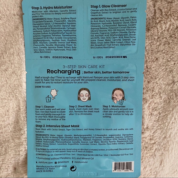 Naisture 3-Step Skincare Kit (4 mask sets) - Picture 4 of 7